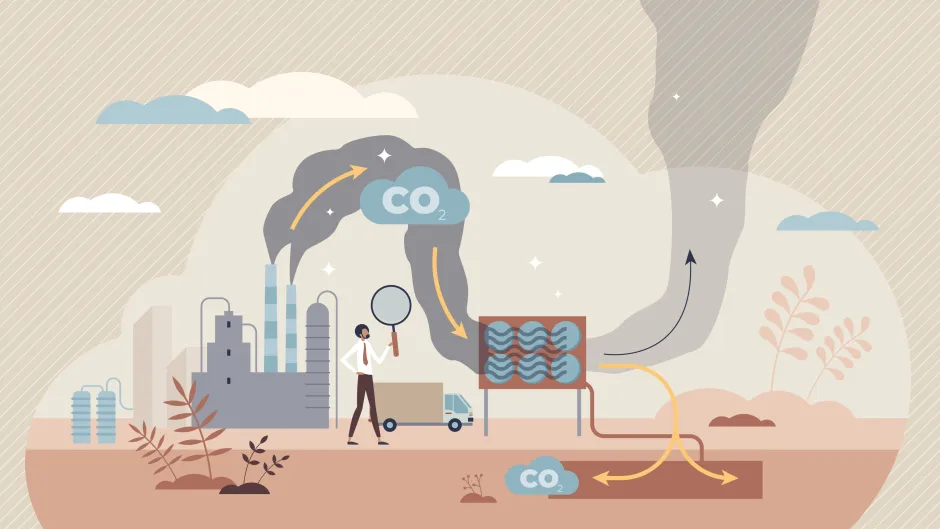 Carbon Capture Illustration